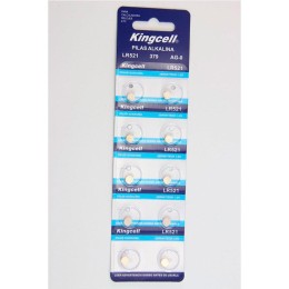 Pila boton Alcalina LR521 Kingcell/ 12V / Ag0 / (10 Uds)