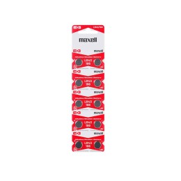 Pila boton Alcalina LR43 Maxell / 1.5V / (10 Uds)